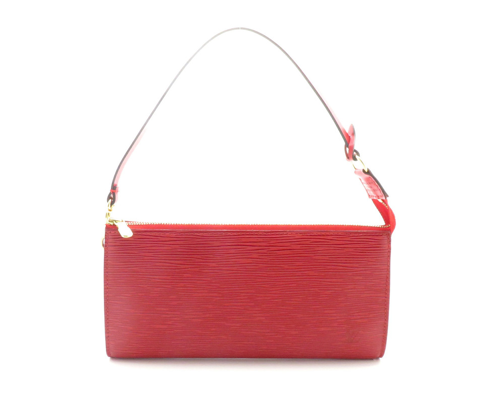 LOUIS VUITTON Pochette Accessoires Pouch Clutch Epi Castilian Red